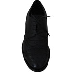 Dolce & Gabbana Blue Leather Wingtip Oxford Dress Shoes MV2364-39