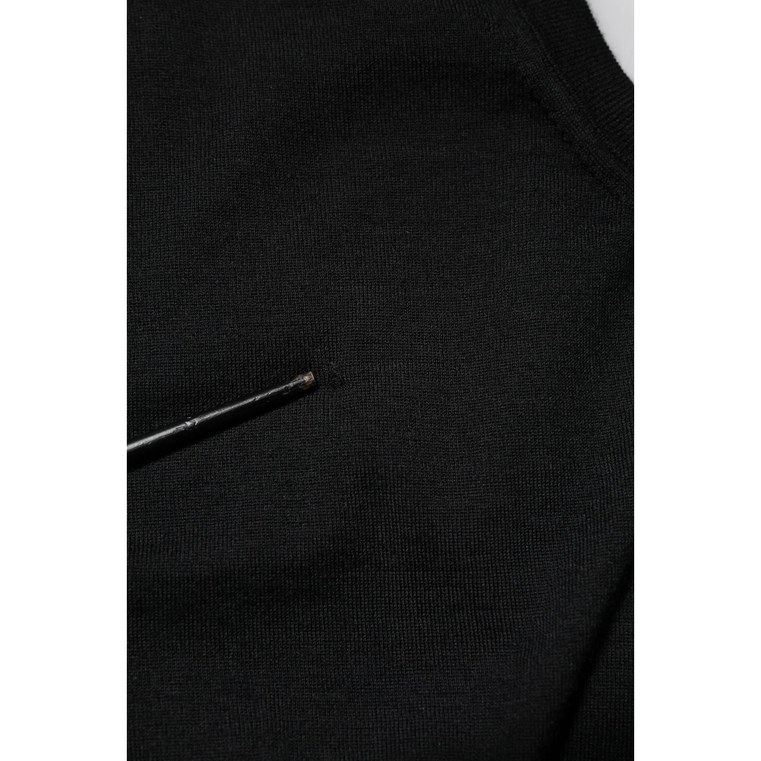 Dolce & Gabbana Black Cashmere Sleeveless Women Tank T-shirt