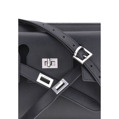 Balenciaga Black Calf Leather Bos Taurus Shoulder Bag