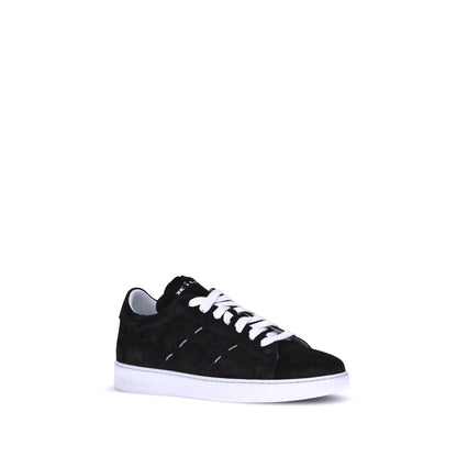 Kiton Black Rubber Low Top Sneakers