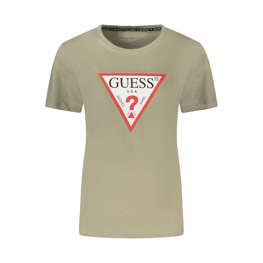 Guess Jeans Green Cotton Tops & T-Shirt GU-39062-M