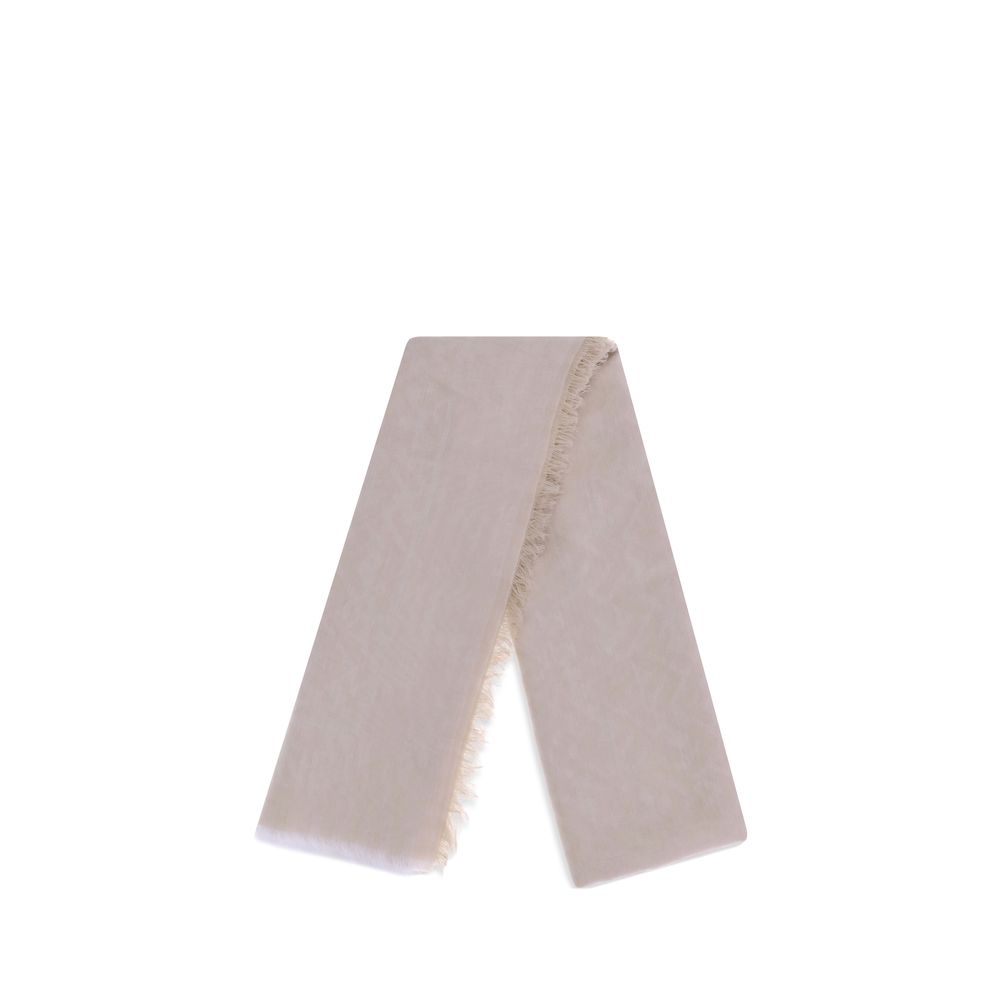 Fendi Beige Cotton Scarf