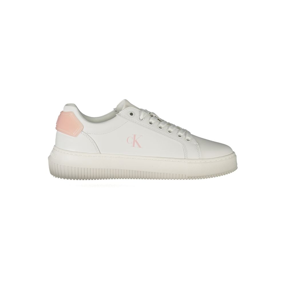 Calvin Klein White Polyurethane Women Sneaker