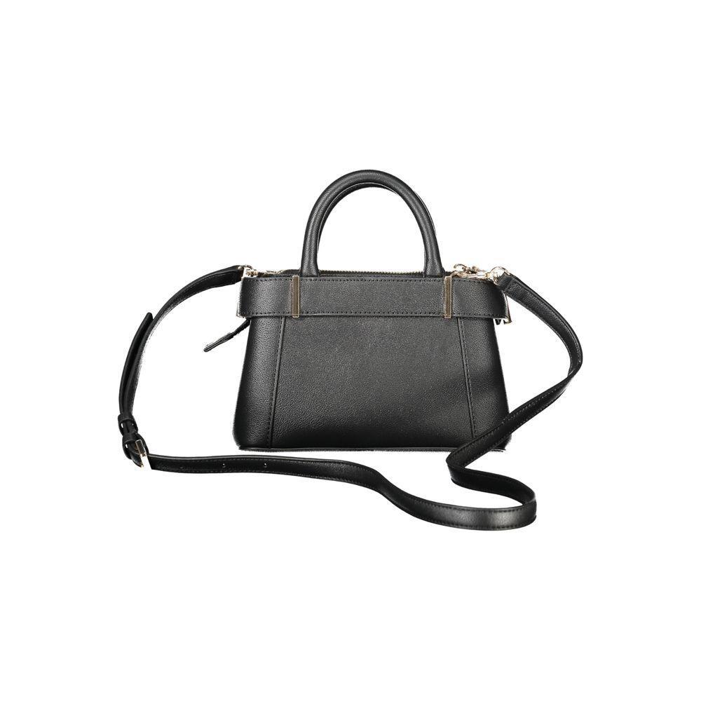 Front view with bag zipped and handles upright.