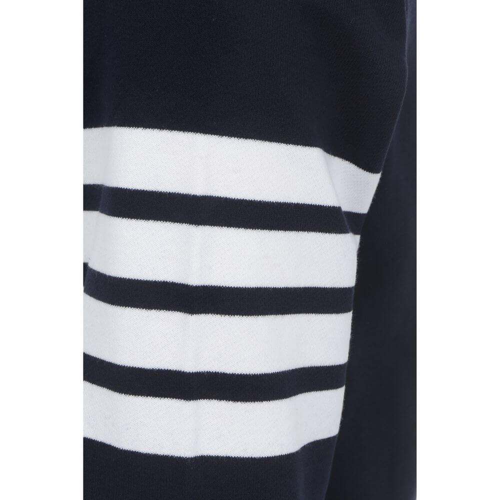 Thom Browne Blue Cotton Sweatshirt
