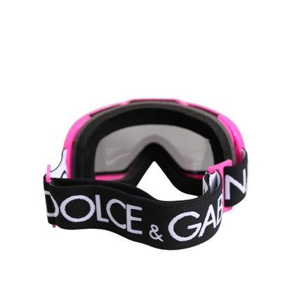 Dolce & Gabbana Fuchsia Pink Logo Ski Goggles DG6182 Mask Sunglasses