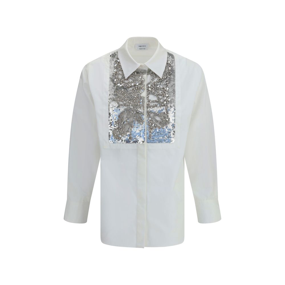 Alexander McQueen White Cotton Dress Shirt