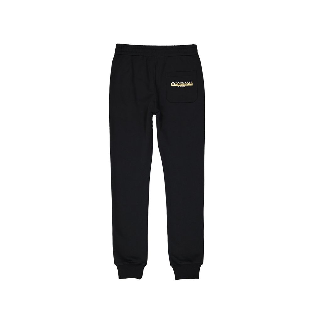 Balmain Black Cotton Joggers (Workout Pants)
