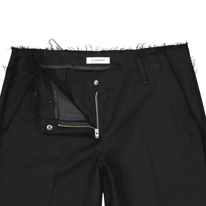 Dondup Black Virgin Wool Bermuda Shorts