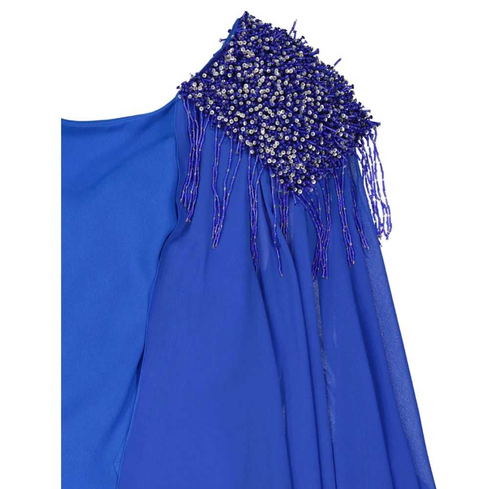 IVAN MONTESI Blue Acetate Casual Dress