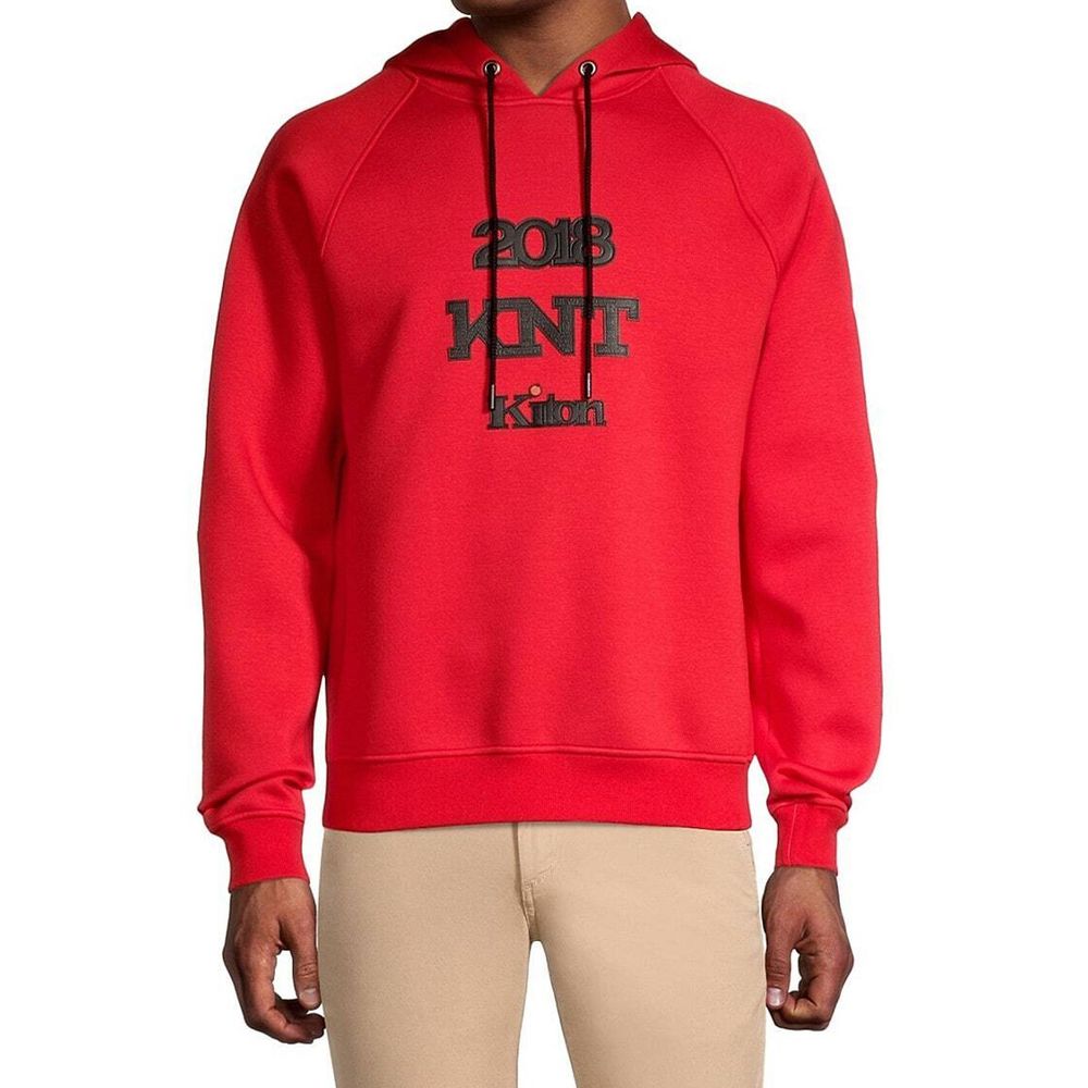 KNT KITON Red Elastane Sweatshirt