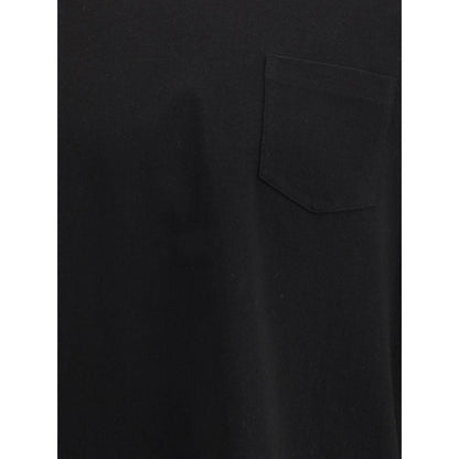 Sacai Black Cotton T-Shirt Sacai