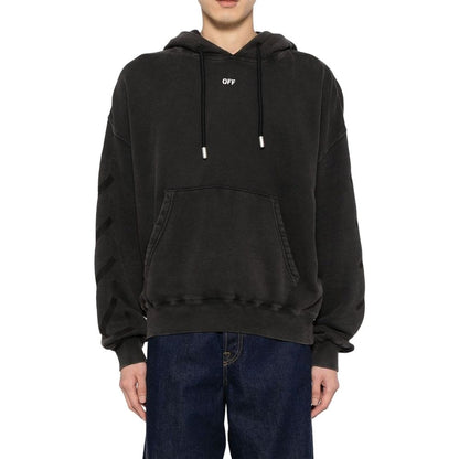Off-White Black Cotton Sweatshirt
