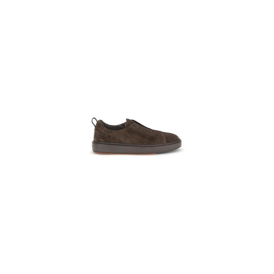 Santoni Suede slip-on Sneakers SA-MBCD21995SMOTSEYT50-EU42/US9