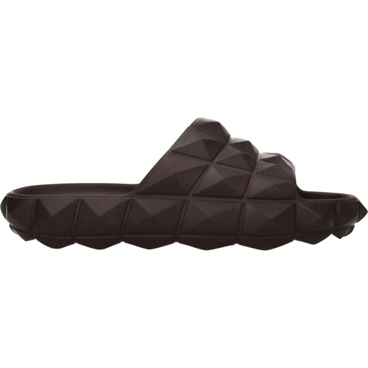 Valentino Garavani Brown Cotton Slippers Sandals