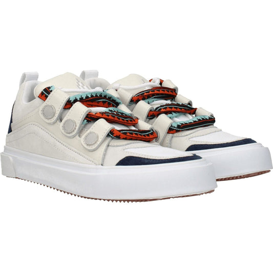 Marcelo Burlon Beige Leather Low Tops