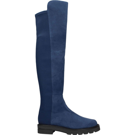 Stuart Weitzman Blue Leather Over The Knee ST-8547267084553-EU35/US5