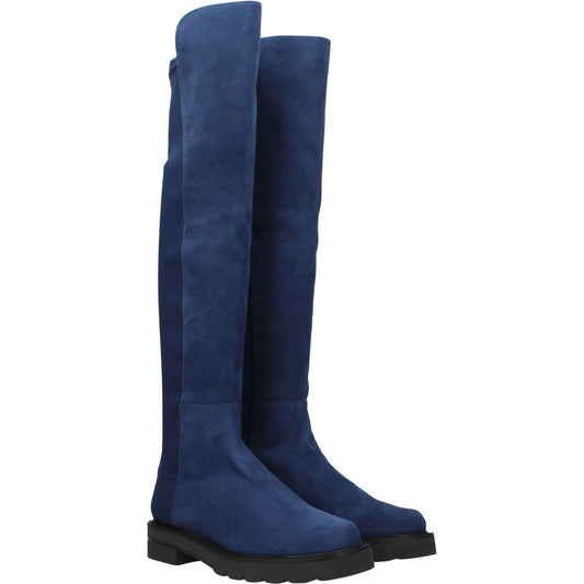 Stuart Weitzman Blue Leather Over The Knee ST-8547267084553-EU35/US5