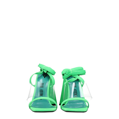 The Attico Transparent Leather Flat Sandals