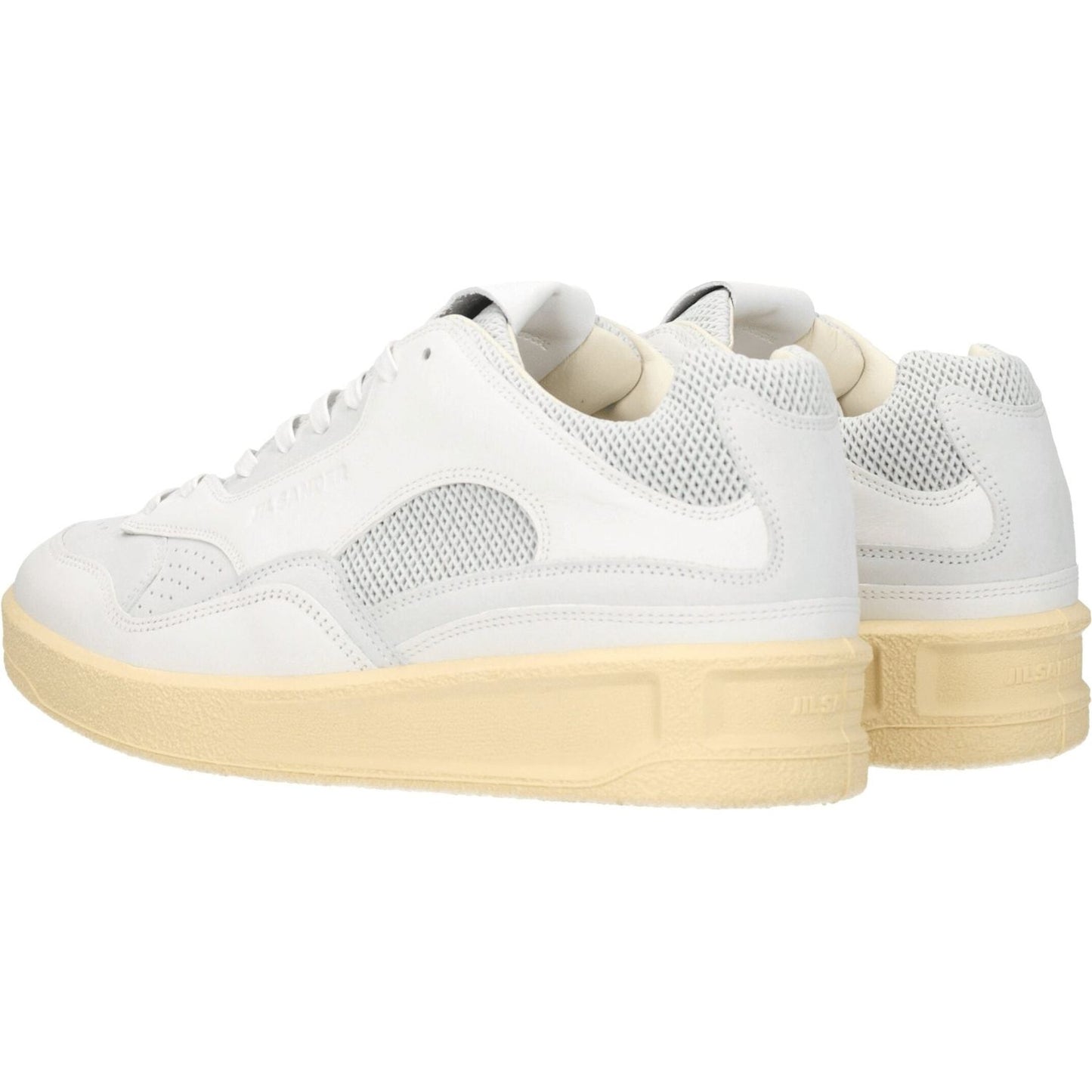 Jil Sander White Leather Low Tops JI-8547288383753-EU41/US8