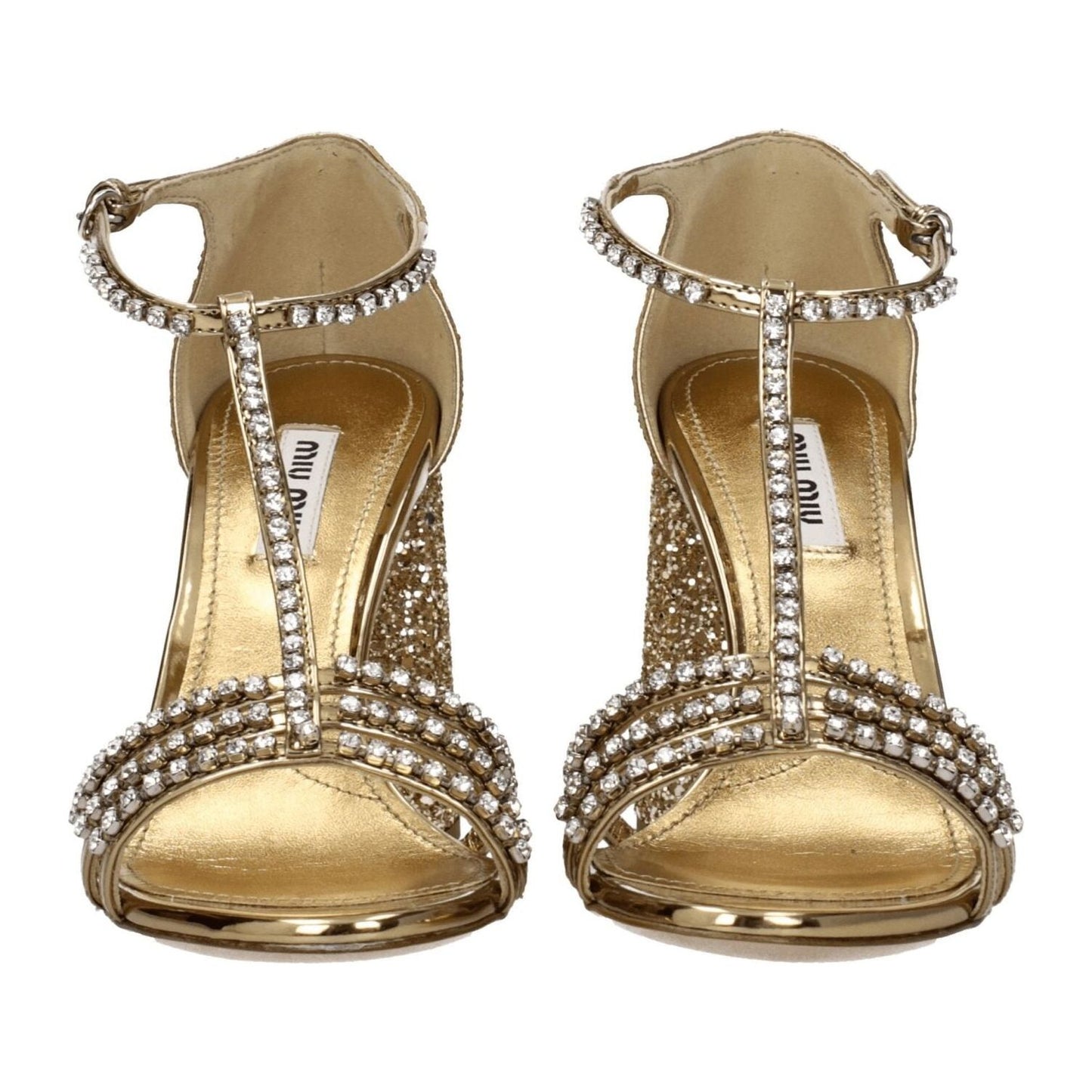 Miu Miu Gold Plastic Platforms MI-8547320824073-EU36/US6