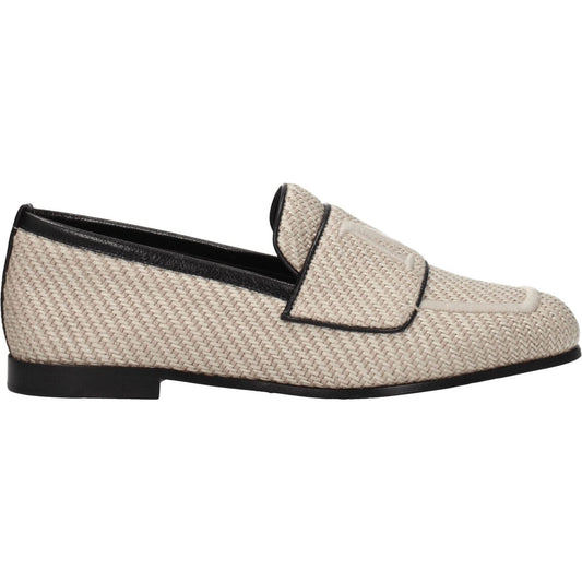 Max Mara Beige Fabric Slip-On Loafers MA-8547354280201-EU36/US6