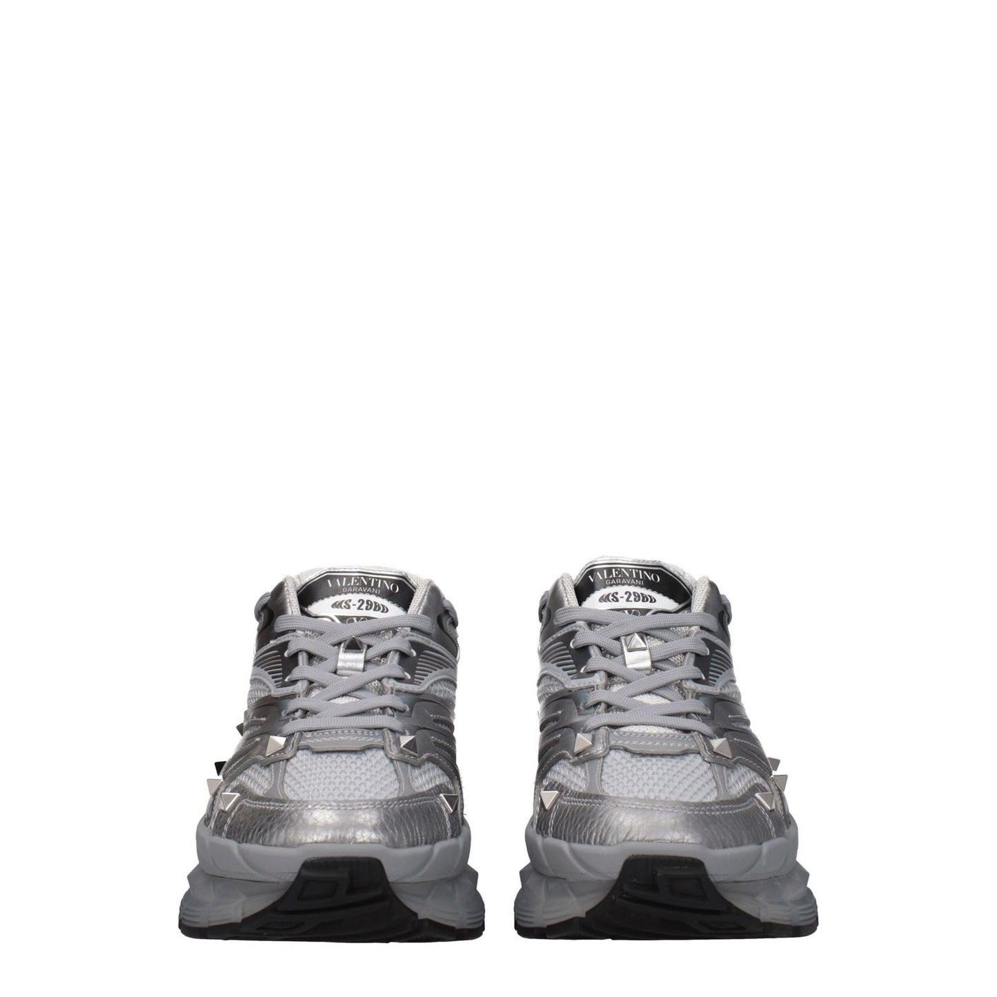 Valentino Garavani Gray Fabric Athletic Sneakers