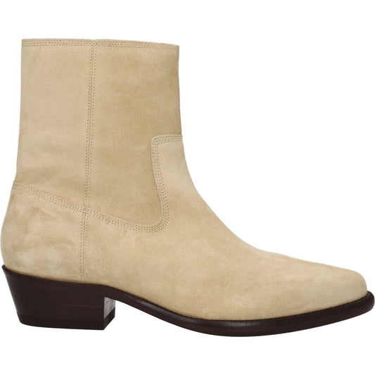 Isabel Marant Beige Leather Ankle Boots IS-8547414081801-EU40/US7