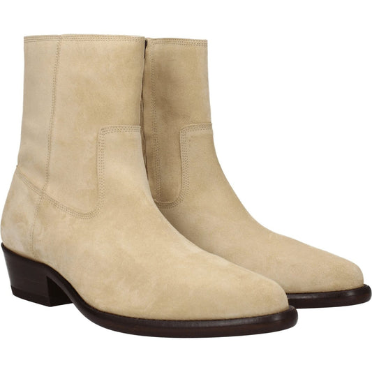 Isabel Marant Beige Leather Ankle Boots IS-8547414081801-EU40/US7