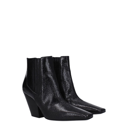 Casadei Black Leather Ankle Boots CA-8547443441929-EU36/US6