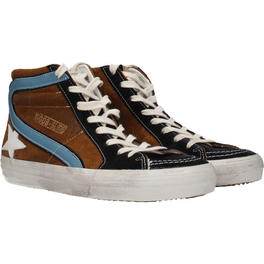 Golden Goose Brown Leather High Tops