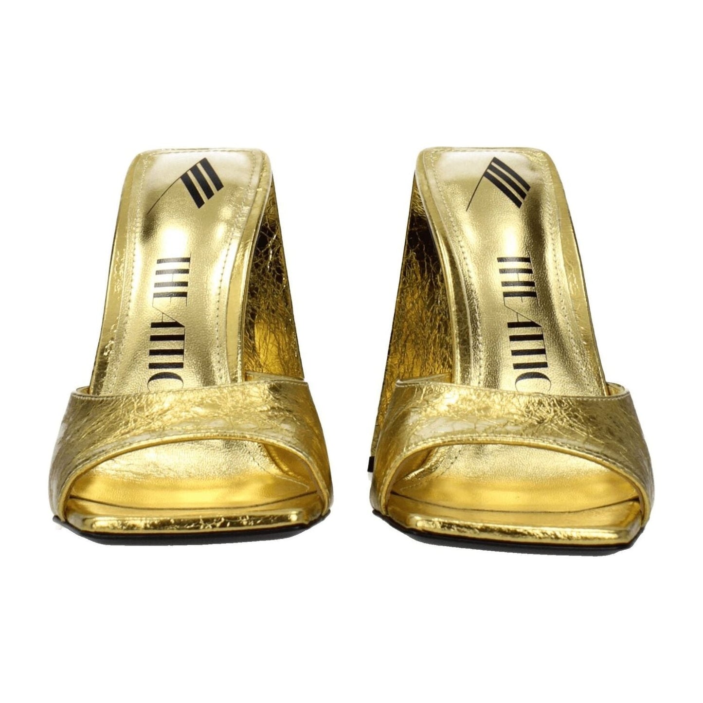 The Attico Gold Leather Platforms TH-8547455697161-EU36/US6