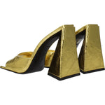The Attico Gold Leather Platforms TH-8547455697161-EU36/US6