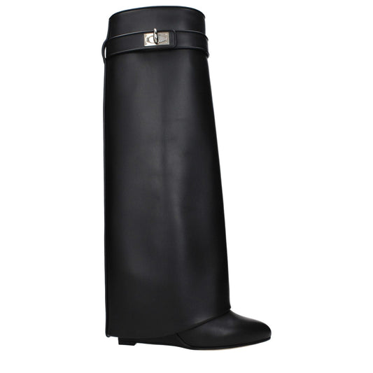 Givenchy Black Leather Boots GI-9482732536073-EU35/US5