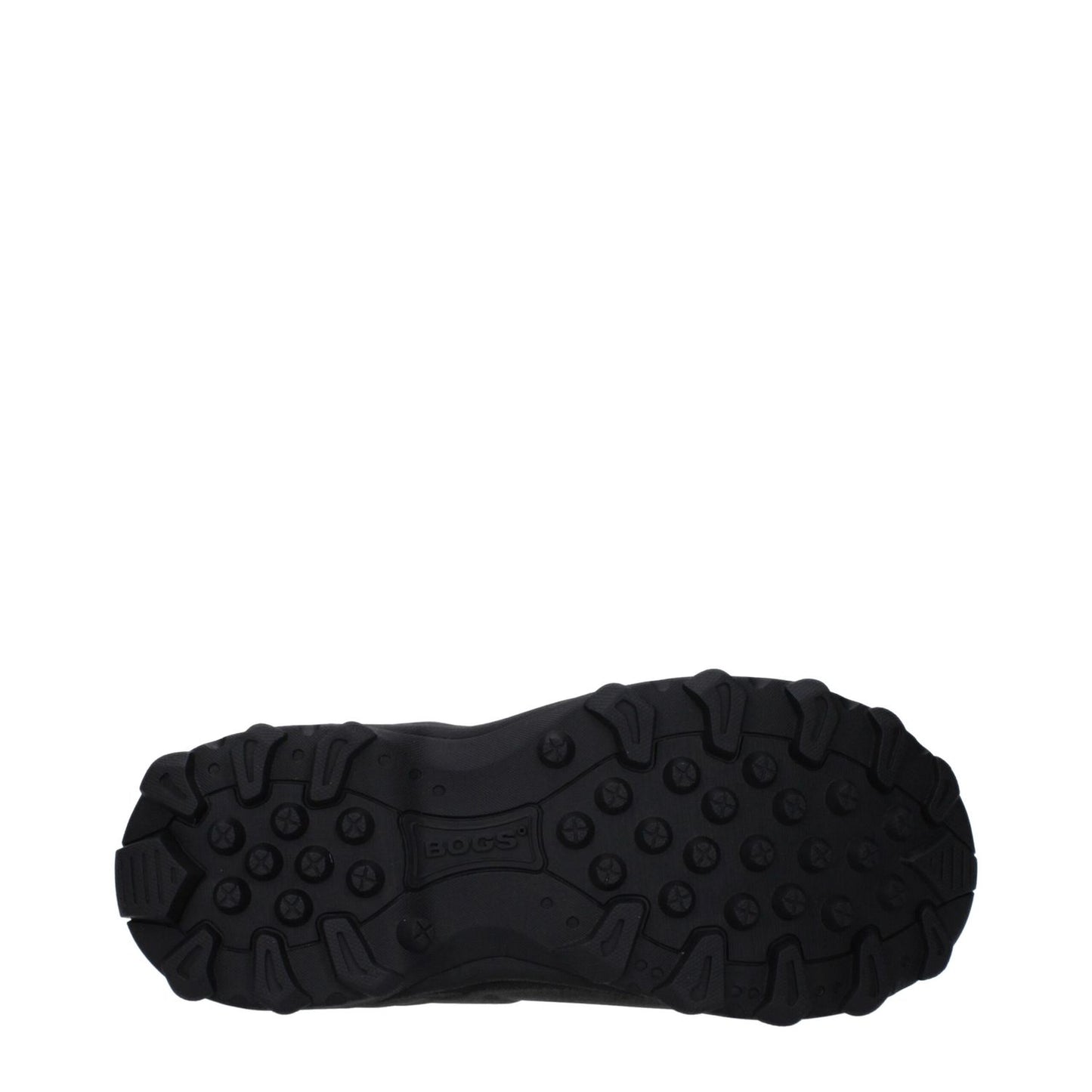 Sole view of Givenchy Black Cotton Ankle Boots with durable rubber tread, MPN BH604CH1QG001, featuring logos, round toe, and flat heel.