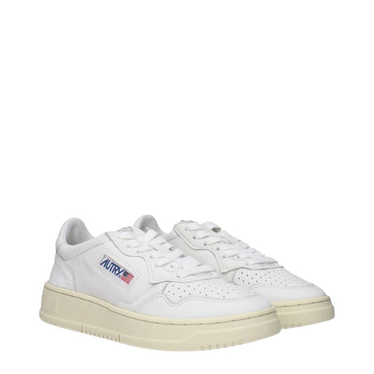 Autry White Leather Low Tops AU-9498636943625-EU35/US5