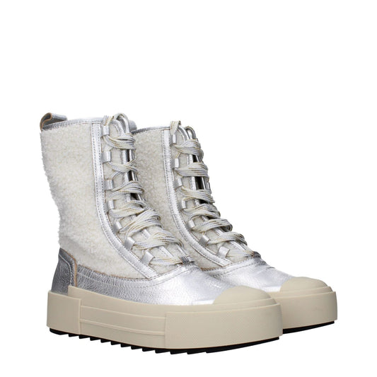Philippe Model Gray Leather Ankle Boots PH-15068720038153-EU39/US9