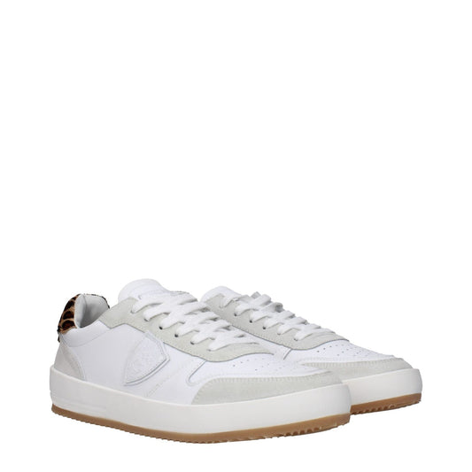Philippe Model White Leather Low Tops PH-15068736946441-EU40/US10