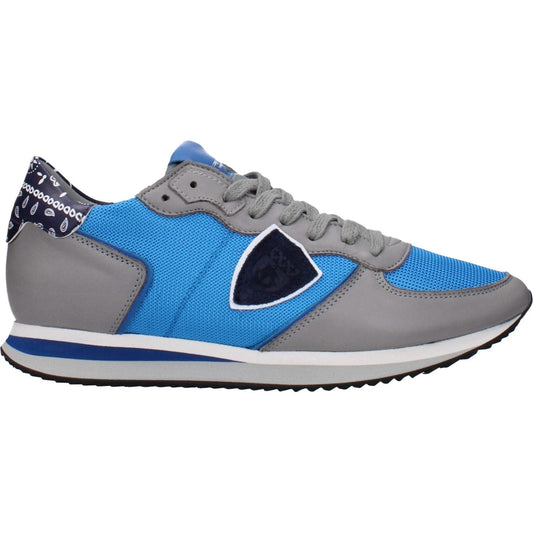 Philippe Model Blue Fabric Low Tops PH-15084970377481-EU41/US8