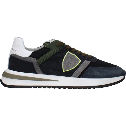 Philippe Model Blue Leather Low Tops