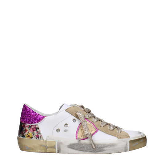Philippe Model White Leather Low Tops PH-15090220237065-EU35/US5