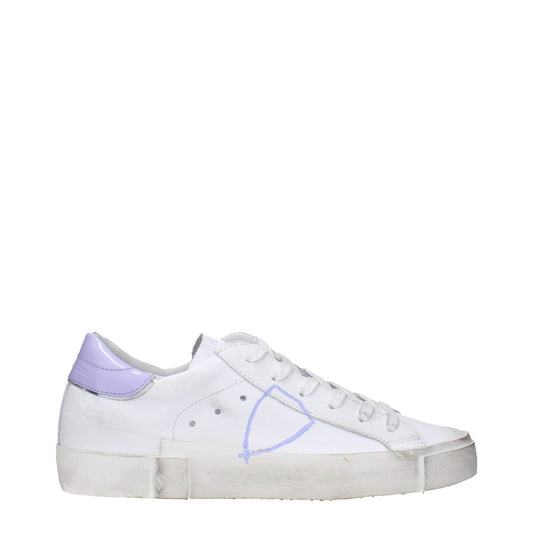 Philippe Model White Leather Low Tops PH-15090254905609-EU37/US7