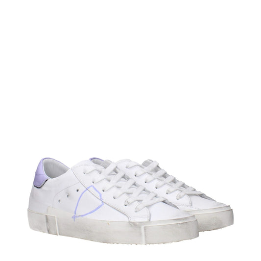 Philippe Model White Leather Low Tops PH-15090254905609-EU37/US7