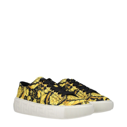 Versace Gold Fabric Sneakers VE-15161716965641-EU38.5/US8.5