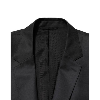 Dolce & Gabbana Dark Gray Wool Single Breasted 2 Piece Suit