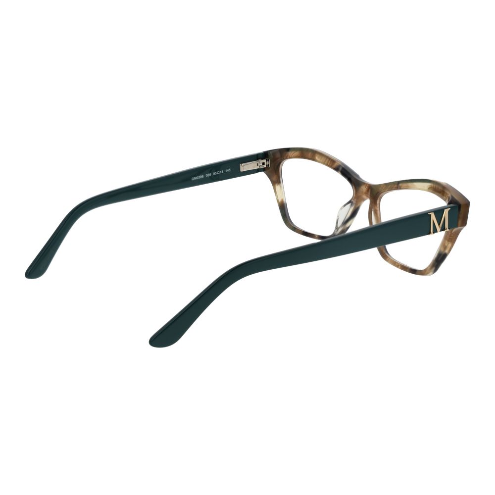 Marciano by Guess Multicolor Women Glasses Frame with acetate cat-eye design and full-rim style, includes branded case.