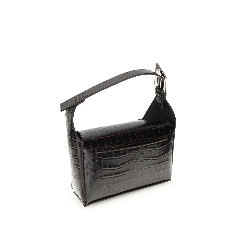 Front view with bag zipped and handles upright.