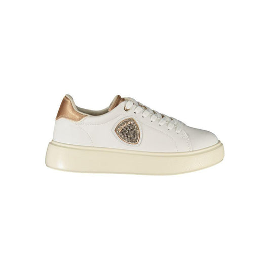 Blauer White Leather Women Sneaker BL-39223-EU36/US6