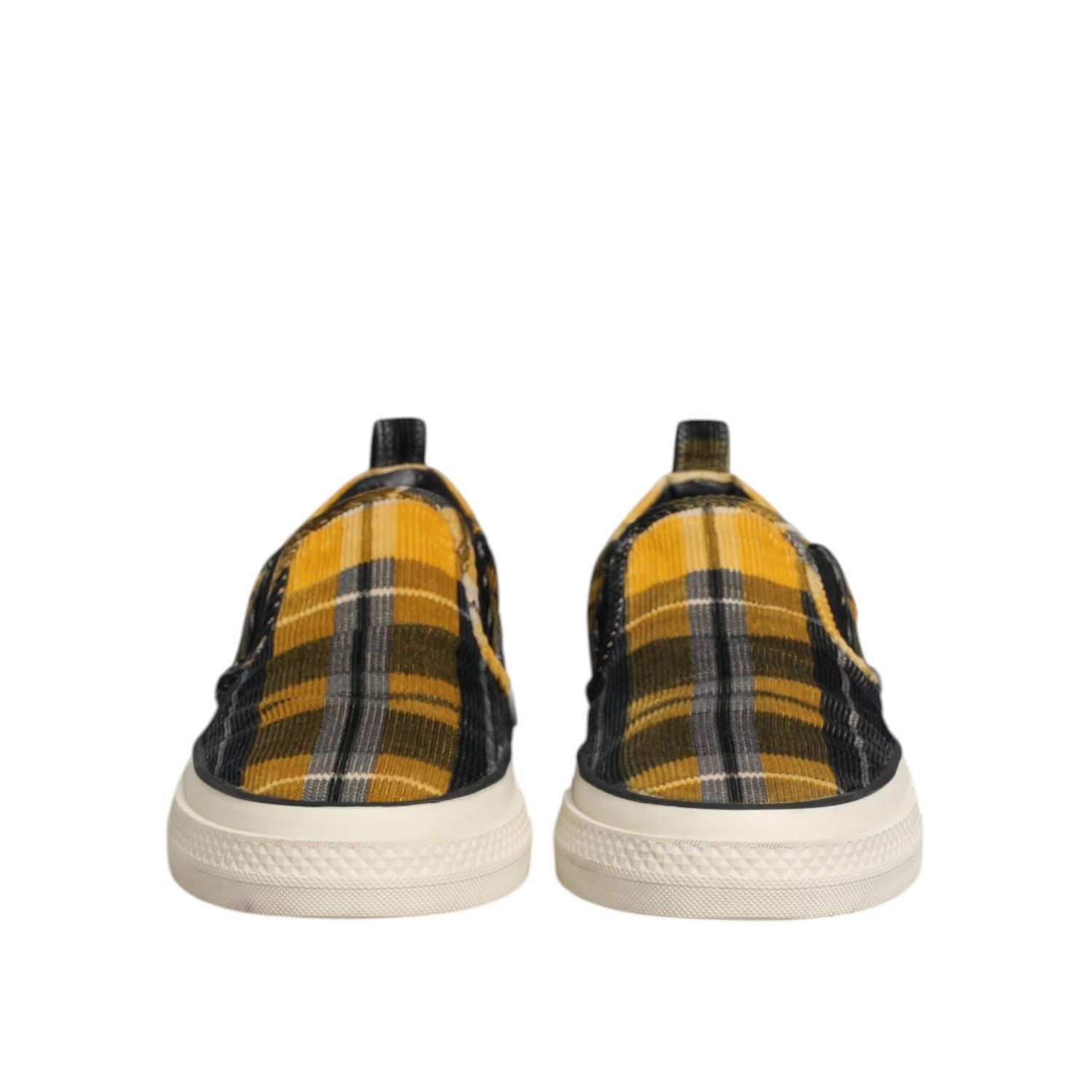 Dolce & Gabbana Multicolor Portofino Tartan Check Sneakers Shoes
