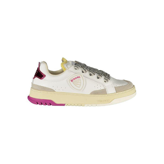Blauer White Leather Women Sneaker BL-39260-EU36/US6